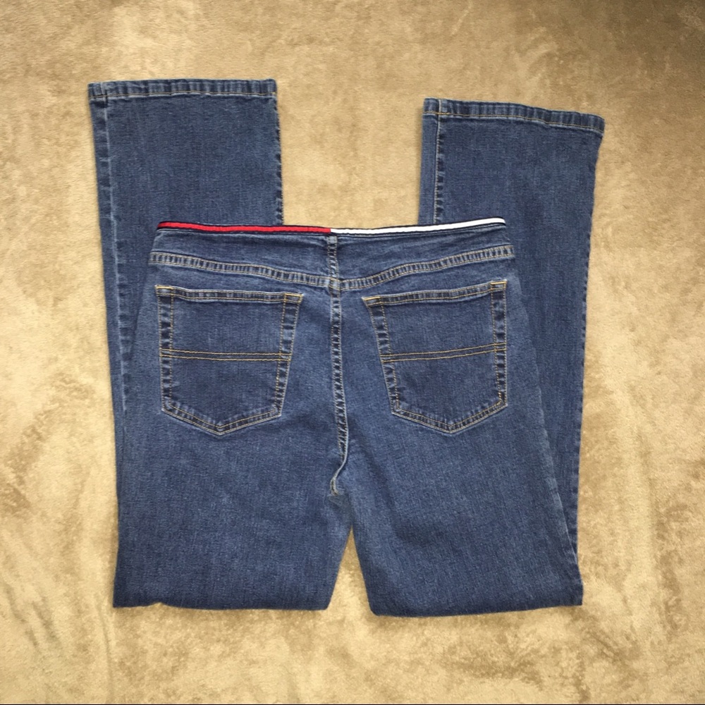 Vintage Tommy Hilfiger logo waist bootcut jeans